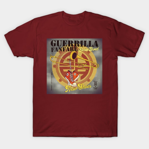 New Shoes Single Album Art T-Shirt by Guerrilla Fanfare Brass